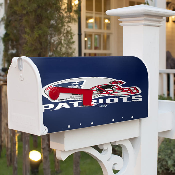 New England Patriots Emblem Magnetic Mailbox Cover 18" X 21" Outdoor Decor