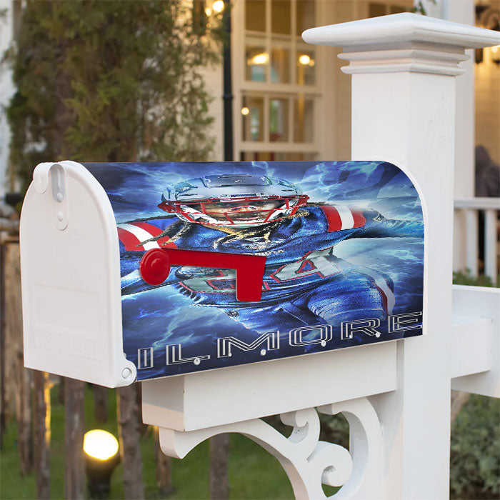 New England Patriots Stephon Gilmore 2 Magnetic Mailbox Cover 18" X 21" Outdoor Decor