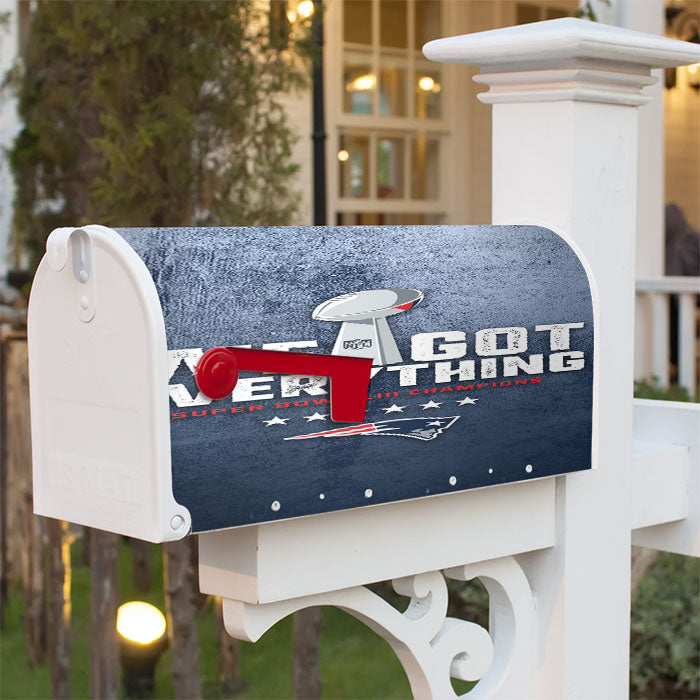 New England Patriots We Got Everything Magnetic Mailbox Cover 18" X 21" Outdoor Decor