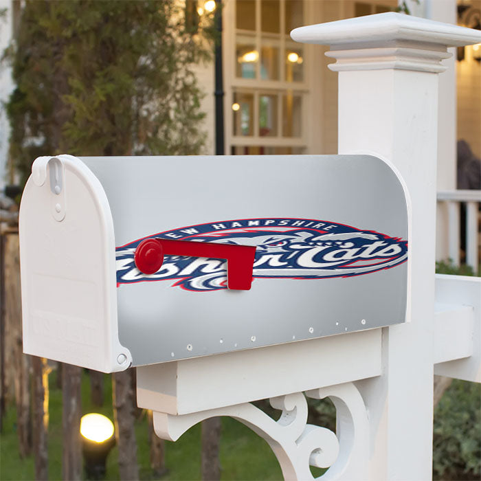 New Hampshire Fisher Cats Baseball Logo Gray Magnetic Mailbox Cover 18" X 21" Outdoor Decor