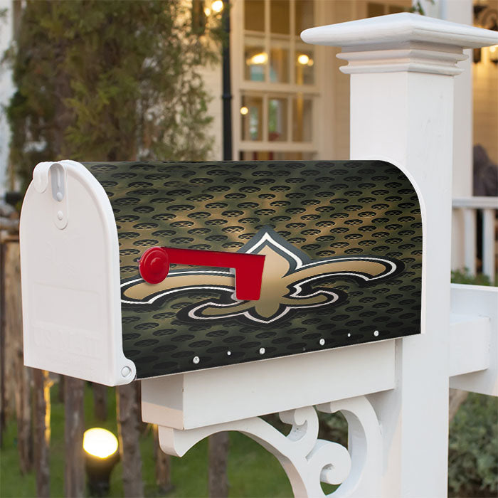 New Orleans Saints 2 Magnetic Mailbox Cover 18" X 21" Outdoor Decor