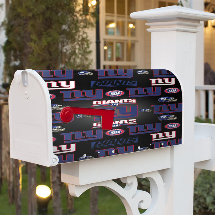 New York Giants Logo Pattern Magnetic Mailbox Cover 18" X 21" Outdoor Decor