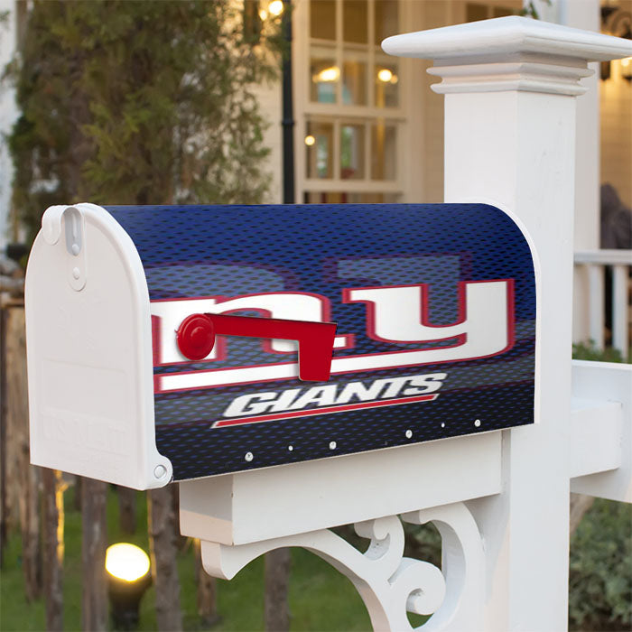 New York Giants Nfl Logo 3 Magnetic Mailbox Cover 18" X 21" Outdoor Decor