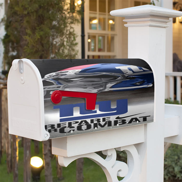 New York Giants Nfl Prepare For Combat Logo Magnetic Mailbox Cover 18" X 21" Outdoor Decor