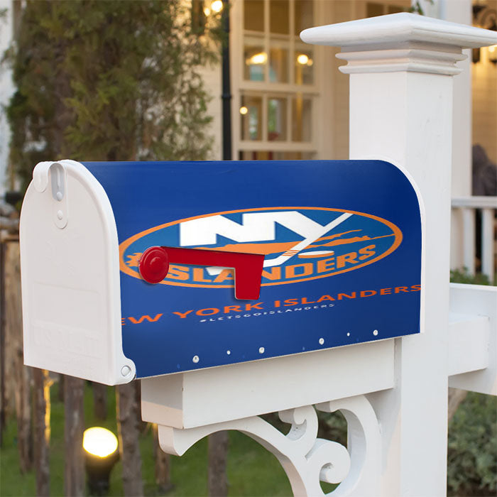New York Islanders Lets Go Magnetic Mailbox Cover 18" X 21" Outdoor Decor