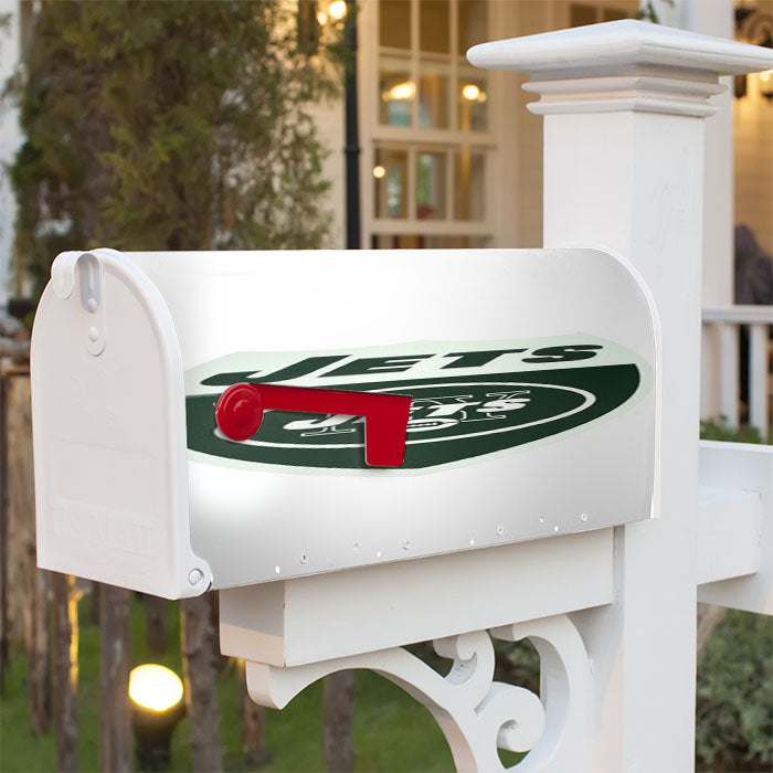 New York Jets Football Logo Magnetic Mailbox Cover 18" X 21" Outdoor Decor