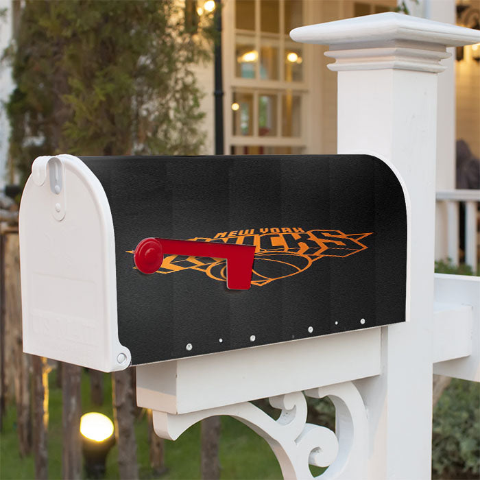 New York Knicks Logo Basketball Magnetic Mailbox Cover 18" X 21" Outdoor Decor