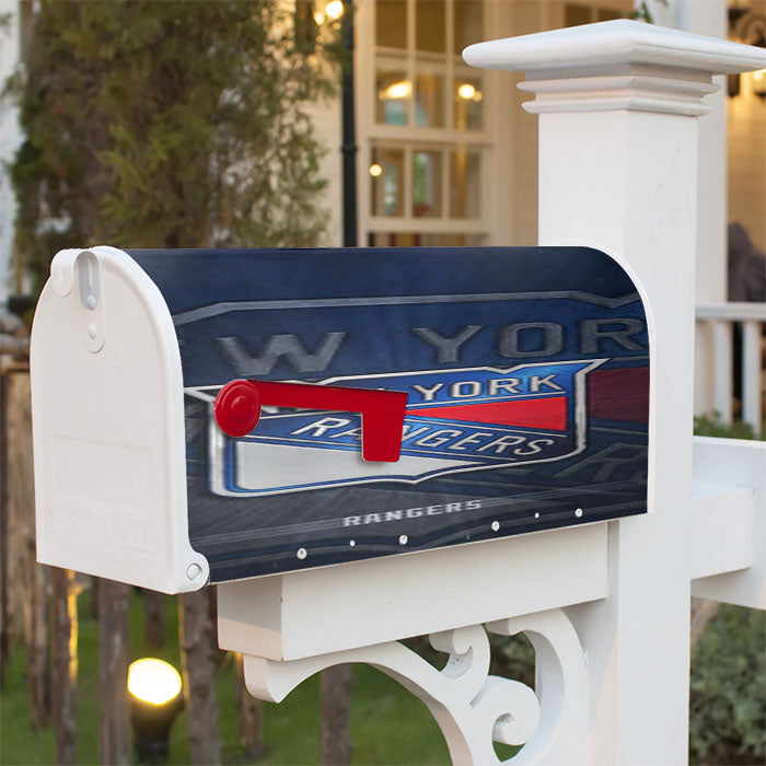 New York Rangers 13 Magnetic Mailbox Cover 18" X 21" Outdoor Decor