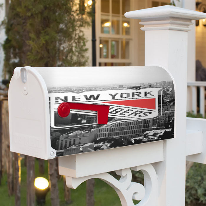 New York Rangers City Logo Magnetic Mailbox Cover 18" X 21" Outdoor Decor