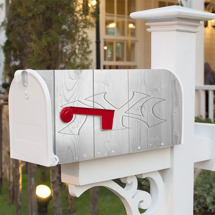New York Yankees Embossed Logo Wood Wallpaper Magnetic Mailbox Cover 18" X 21" Outdoor Decor