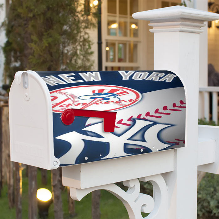 New York Yankees Logo Magnetic Mailbox Cover 18" X 21" Outdoor Decor