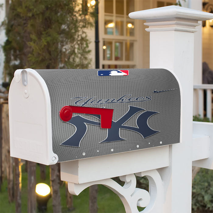 New York Yankees Logo Mlb Magnetic Mailbox Cover 18" X 21" Outdoor Decor