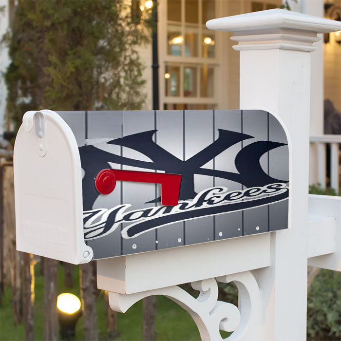 New York Yankees Mlb Magnetic Mailbox Cover 18" X 21" Outdoor Decor
