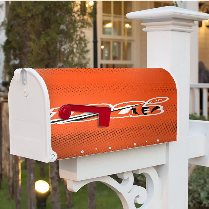 Nfl 100Th Cincinnati Bengals Wallpapers Magnetic Mailbox Cover 18" X 21" Outdoor Decor