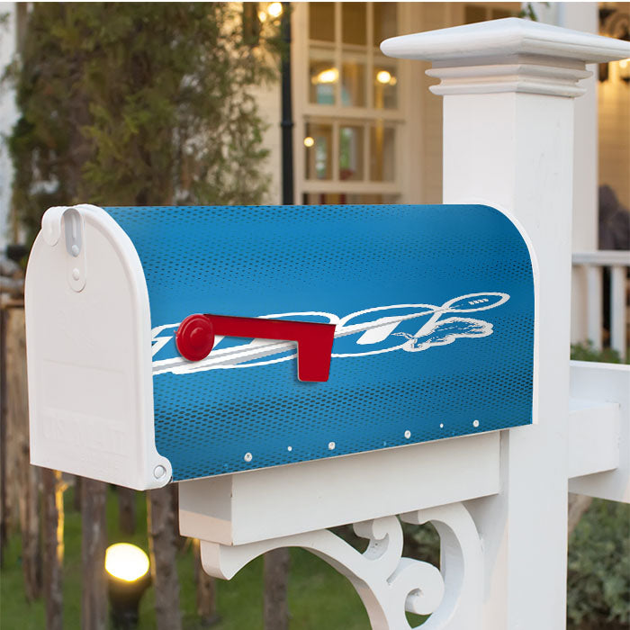 Nfl 100Th Detroit Lions Wallpapers Magnetic Mailbox Cover 18" X 21" Outdoor Decor