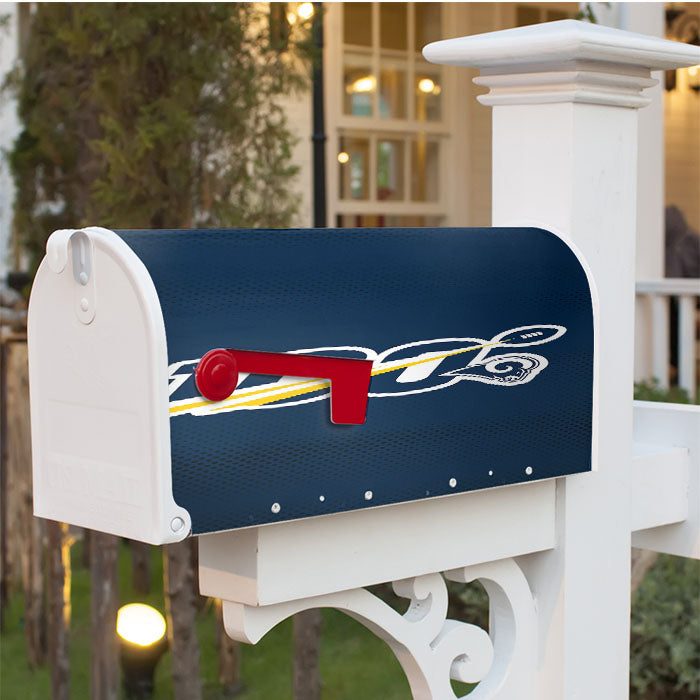Nfl 100Th Los Angeles Rams Wallpapers Magnetic Mailbox Cover 18" X 21" Outdoor Decor