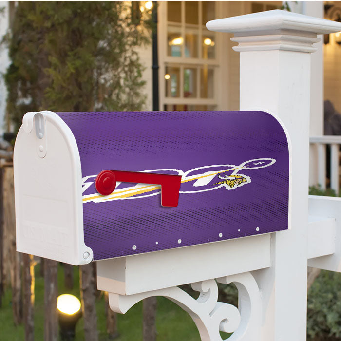 Nfl 100Th Minnesota Vikings Wallpapers Magnetic Mailbox Cover 18" X 21" Outdoor Decor