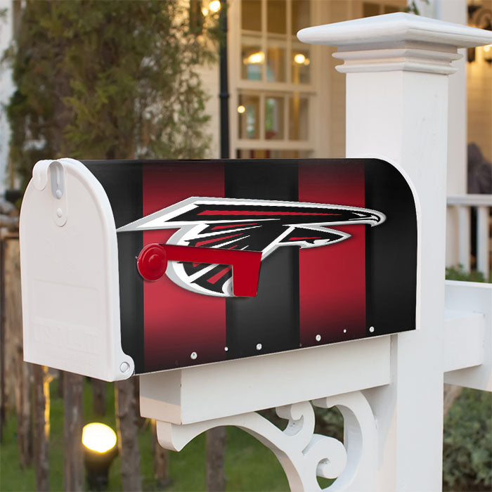Nfl Atlanta Falcons Logo Magnetic Mailbox Cover 18" X 21" Outdoor Decor