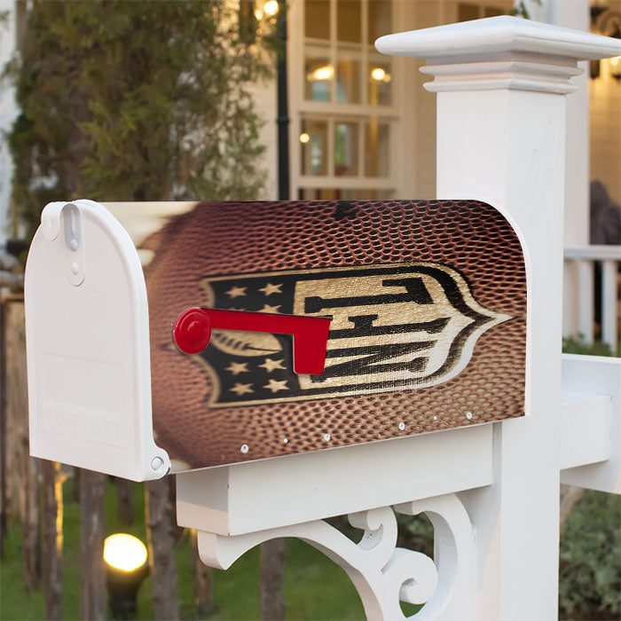 Nfl Football Magnetic Mailbox Cover 18" X 21" Outdoor Decor