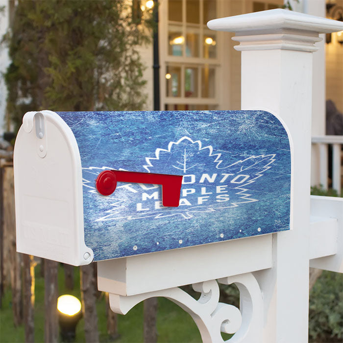 Nhl Toronto Maple Leafs Ice Logo Magnetic Mailbox Cover 18" X 21" Outdoor Decor