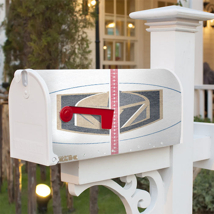 Nhl Vegas Golden Knights Magnetic Mailbox Cover 18" X 21" Outdoor Decor