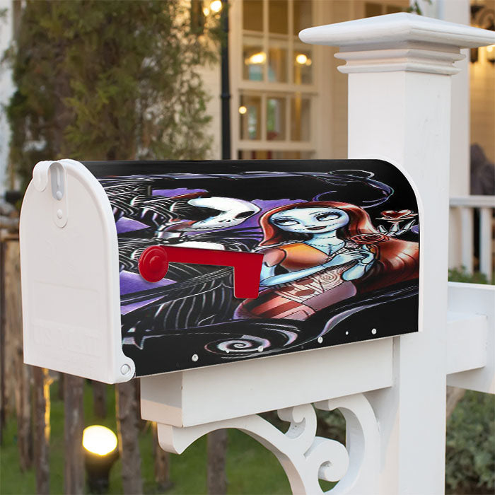 Nightmare Before Christmas Cartoon Magnetic Mailbox Cover 18" X 21" Outdoor Decor