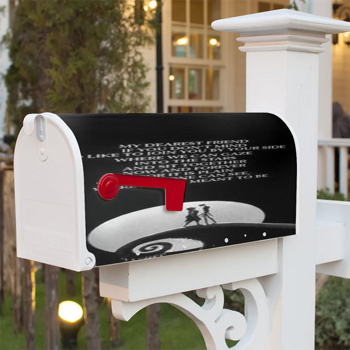 Nightmare Before Christmas Moon Quote Magnetic Mailbox Cover 18" X 21" Outdoor Decor