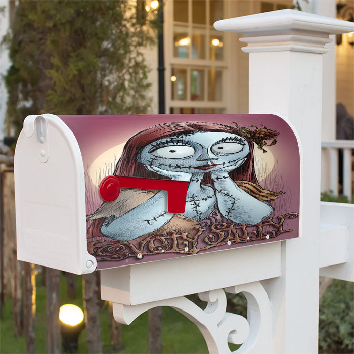 Nightmare Sally Before Christmas Magnetic Mailbox Cover 18" X 21" Outdoor Decor