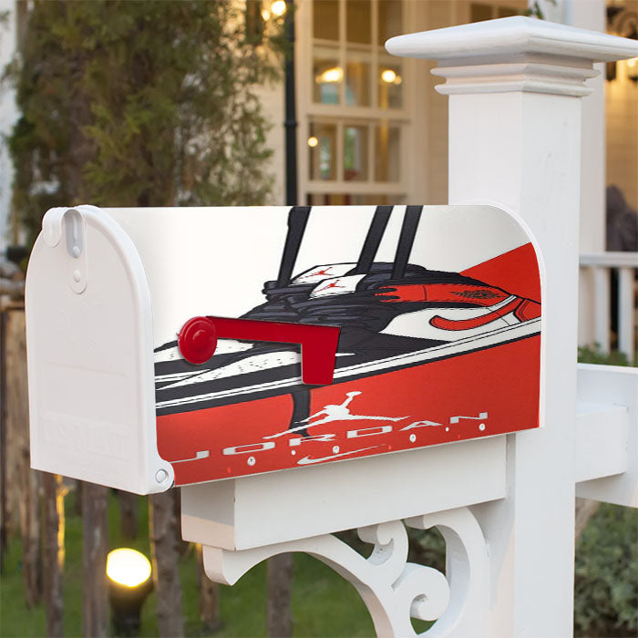 Nike Air Jordan Sneakers Magnetic Mailbox Cover 18" X 21" Outdoor Decor