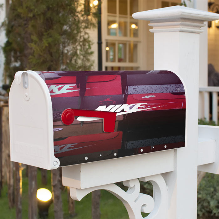 Nike Shoes Basketball Magnetic Mailbox Cover 18" X 21" Outdoor Decor