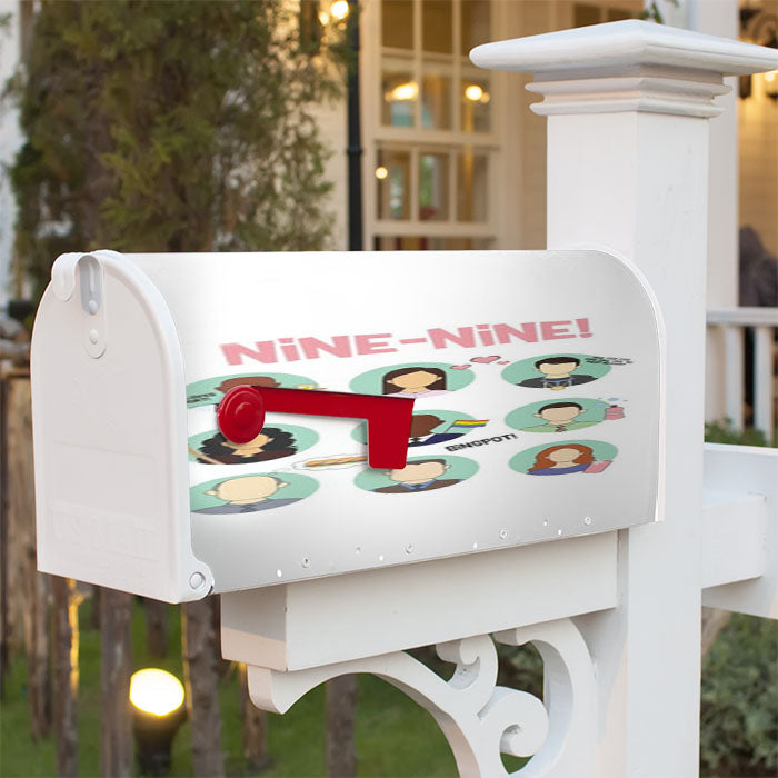 Nine Nine Characters - B99 Magnetic Mailbox Cover 18" X 21" Outdoor Decor