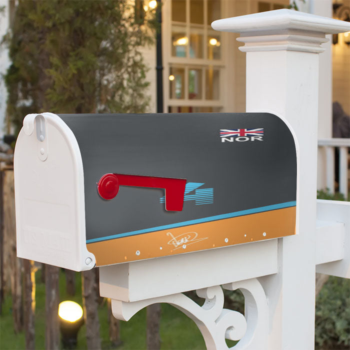 Norris - F1 Magnetic Mailbox Cover 18" X 21" Outdoor Decor