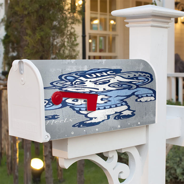 North Carolina Tar Heels Mascot Magnetic Mailbox Cover 18" X 21" Outdoor Decor