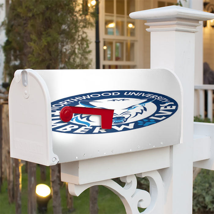 Northwood Timberwolves Symbol Magnetic Mailbox Cover 18" X 21" Outdoor Decor