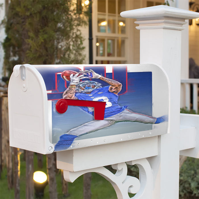 Ny Giants Odell Beckham Wallpapers Magnetic Mailbox Cover 18" X 21" Outdoor Decor