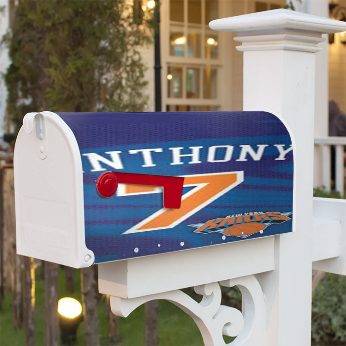 Ny Knicks Anthony 7 Magnetic Mailbox Cover 18" X 21" Outdoor Decor