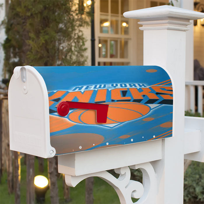 Ny Knicks Circles Stripes Magnetic Mailbox Cover 18" X 21" Outdoor Decor