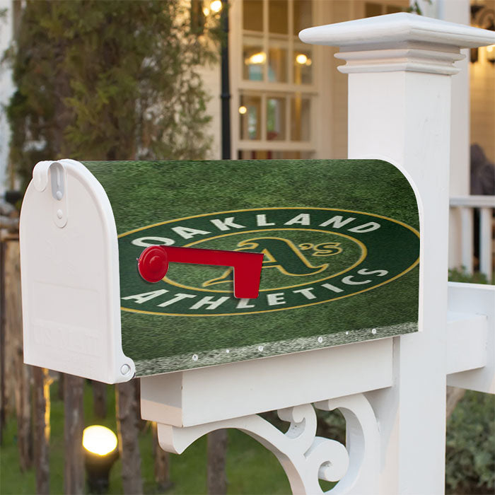 Oakland Athletics Field Magnetic Mailbox Cover 18" X 21" Outdoor Decor