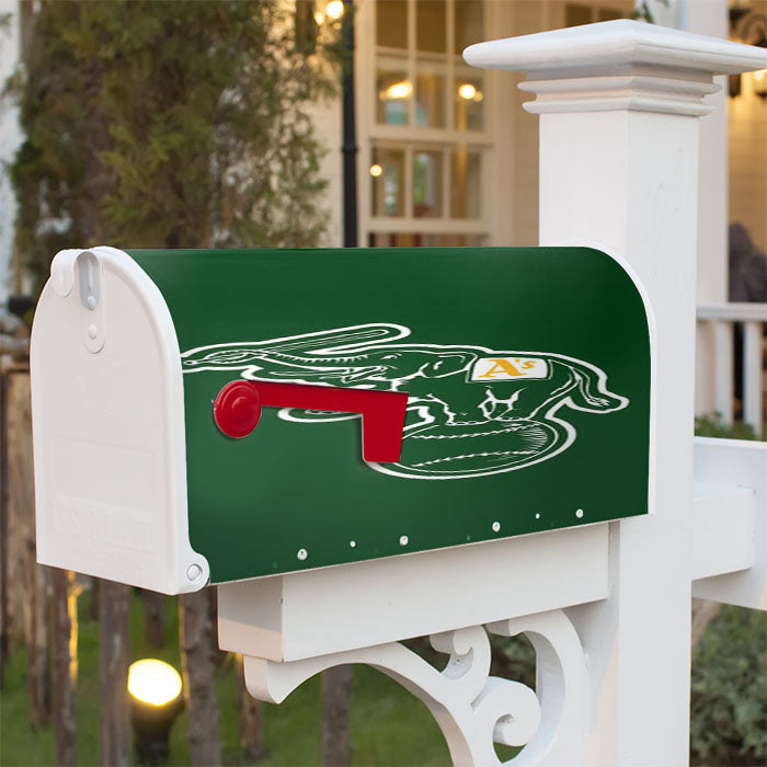 Oakland Athletics Icon Magnetic Mailbox Cover 18" X 21" Outdoor Decor