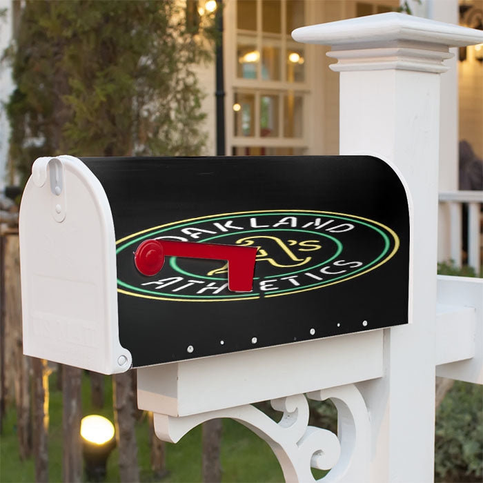 Oakland Athletics Symbol Magnetic Mailbox Cover 18" X 21" Outdoor Decor