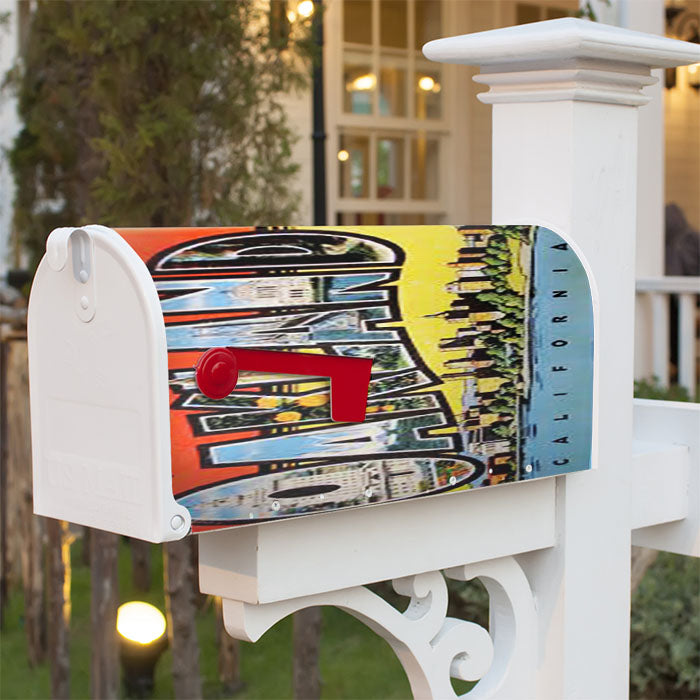 Oakland Postcard Magnetic Mailbox Cover 18" X 21" Outdoor Decor