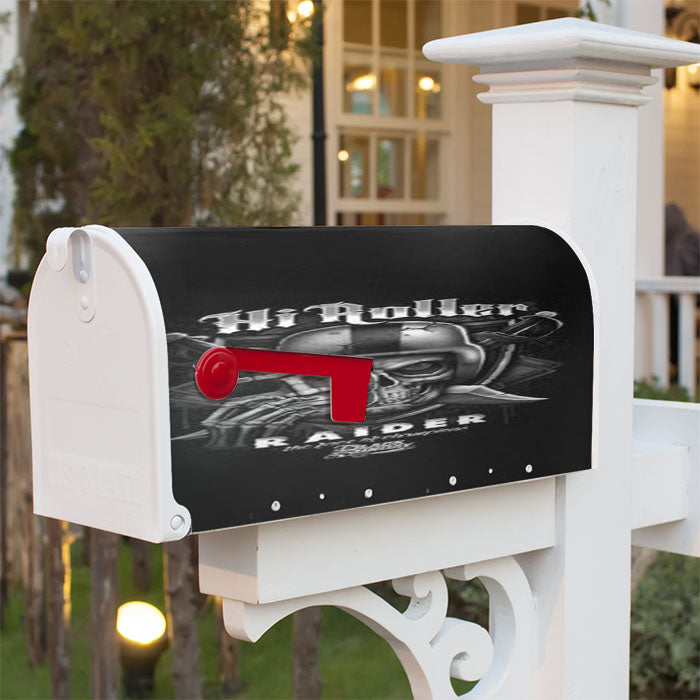 Oakland Raiders Face Of Champions Magnetic Mailbox Cover 18" X 21" Outdoor Decor
