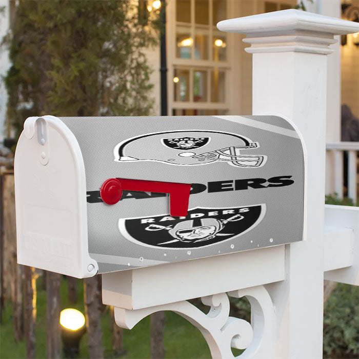 Oakland Raiders Wallpaper Magnetic Mailbox Cover 18" X 21" Outdoor Decor