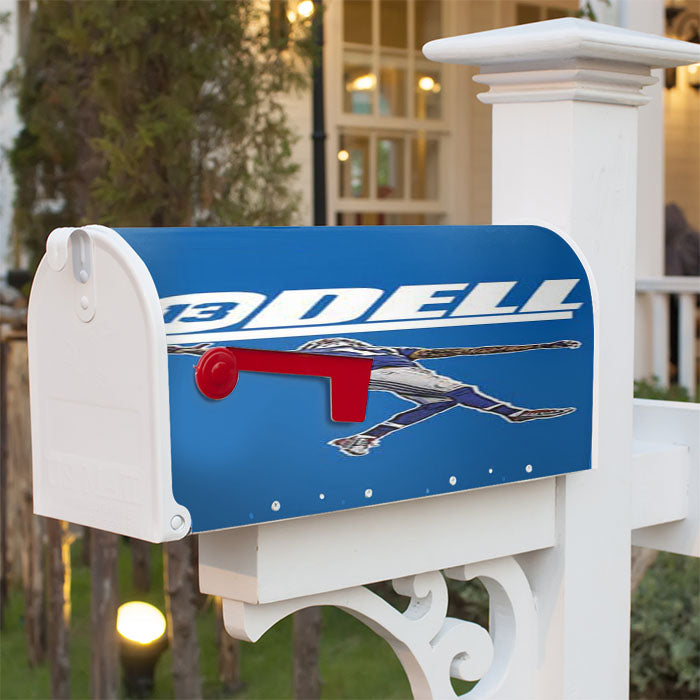Odell Beckham Blue Magnetic Mailbox Cover 18" X 21" Outdoor Decor