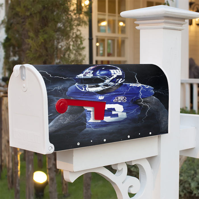 Odell Beckham Jr New York Giants Magnetic Mailbox Cover 18" X 21" Outdoor Decor