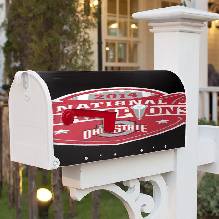 Ohio State Champ Logo Magnetic Mailbox Cover 18" X 21" Outdoor Decor