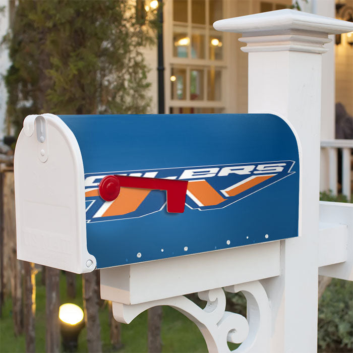 Oilers Tv Magnetic Mailbox Cover 18" X 21" Outdoor Decor