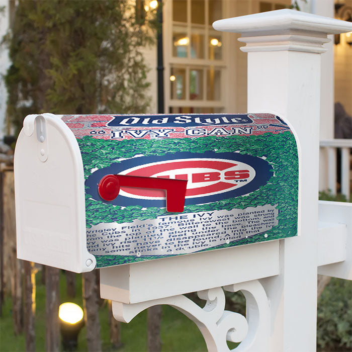 Old Style Chicago Cubs Beer Magnetic Mailbox Cover 18" X 21" Outdoor Decor