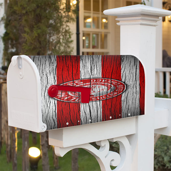 Olympiacos Soccer Club Chicago Flag Magnetic Mailbox Cover 18" X 21" Outdoor Decor