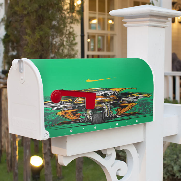 Oregon Ducks Football Team Magnetic Mailbox Cover 18" X 21" Outdoor Decor
